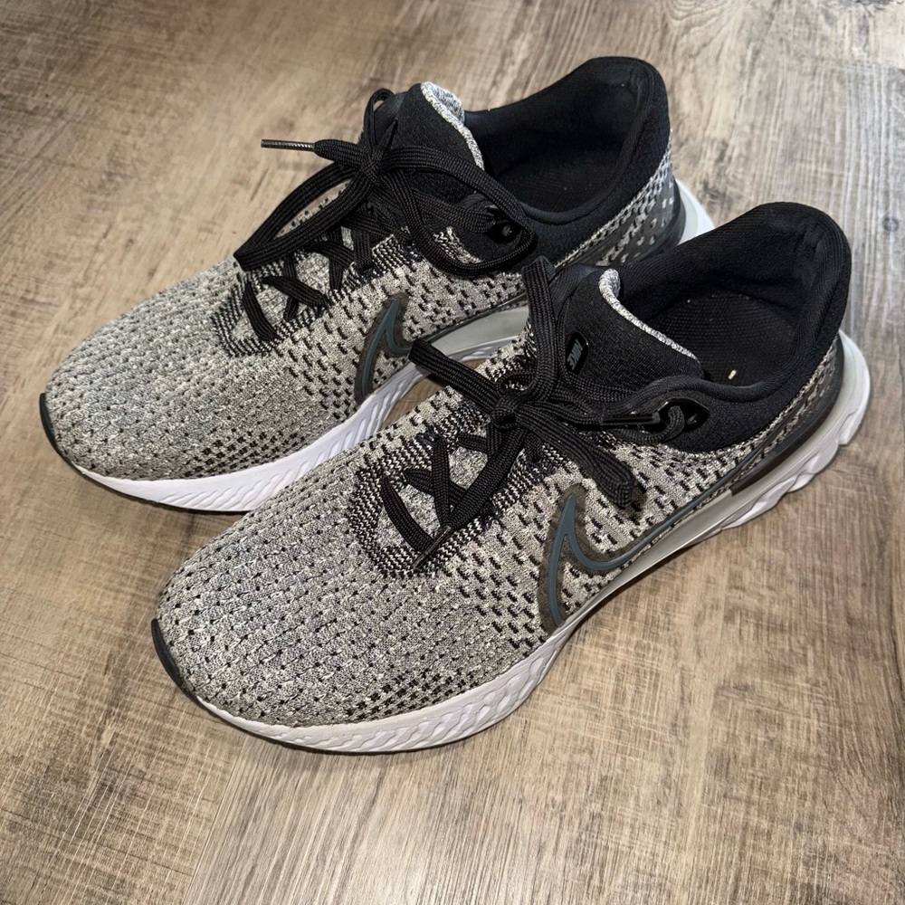 Nike React Infinity Run Flyknit 3 'Black Grey Fog' SIZE 12.5 men’s